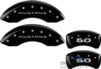 Caliper Covers - Glossy Black w/ 5.0 Logo - Front & Rear